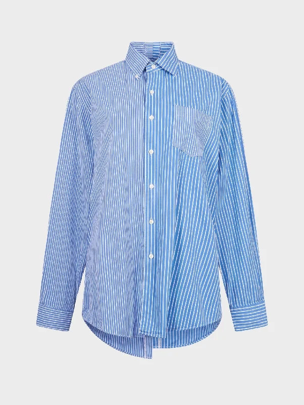 Solid Blue Stripe Diana Shirt