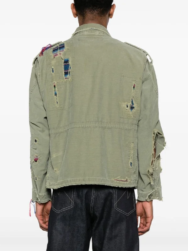 Distressed Military Jacket