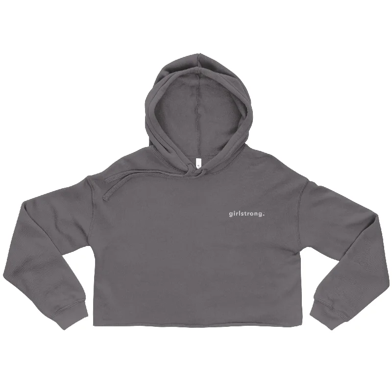 EVERYDAY FLEECE CROPPED HOODIE - GIRLSTRONG STORM