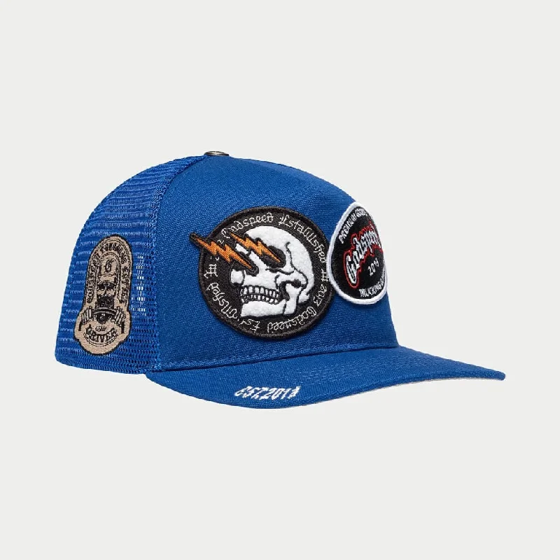 GS DUAL PATCH TRUCKER HAT (Royal Blue)