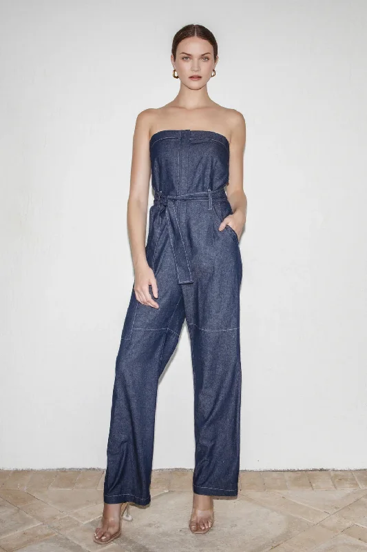 Kimberly Taylor Tina Utility Jumpsuit Indigo