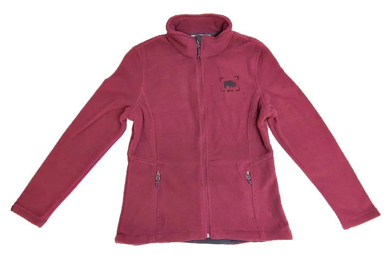 Ladies Maroon Fleece Jacket