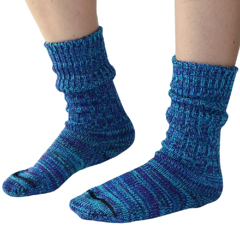 Mongrel Socks Pure Merino Wool Socks - Blue Green