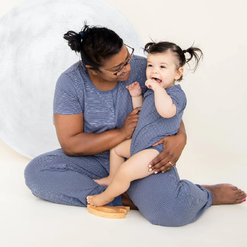 navy skinny stripe CloudStretch™ magnetic bodysuit