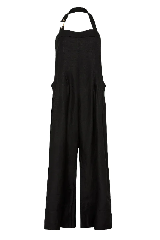 Neo Pleated Halter Jumpsuit