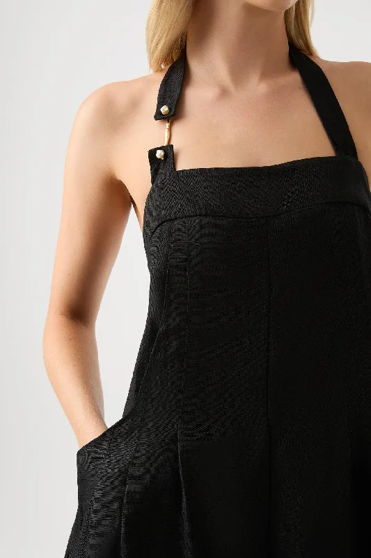 Neo Pleated Halter Jumpsuit