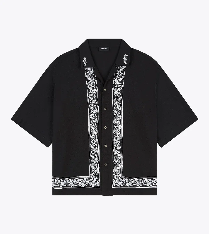 Paisley Channel SS Shirt Black