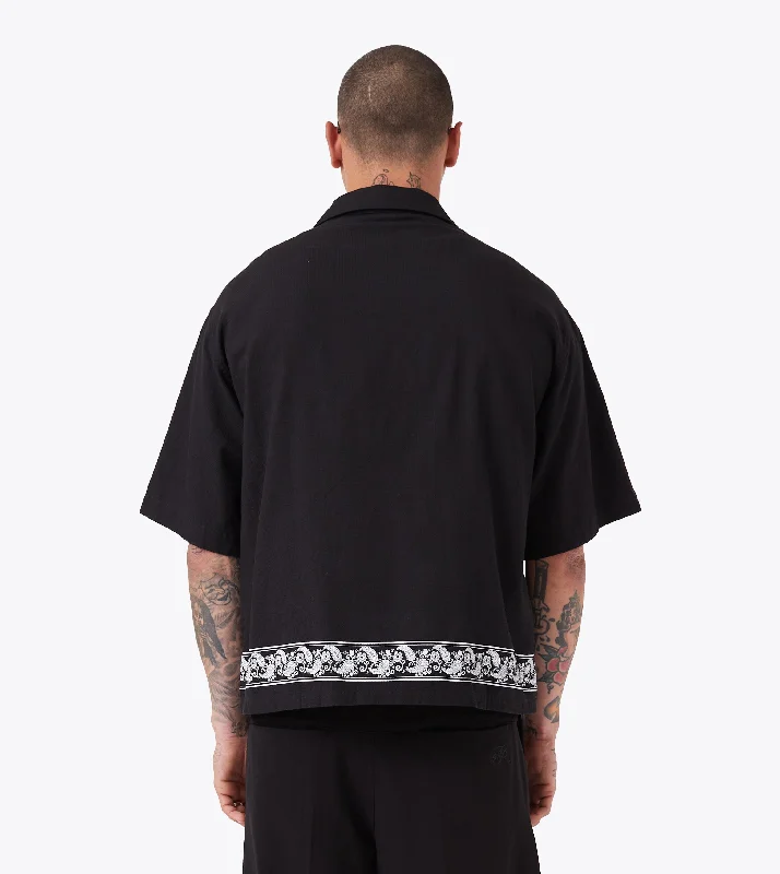 Paisley Channel SS Shirt Black