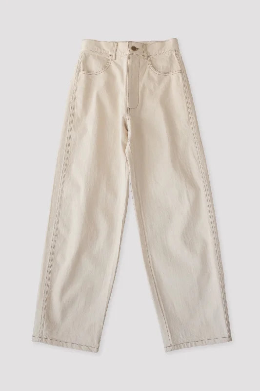 Cream Panel Jean