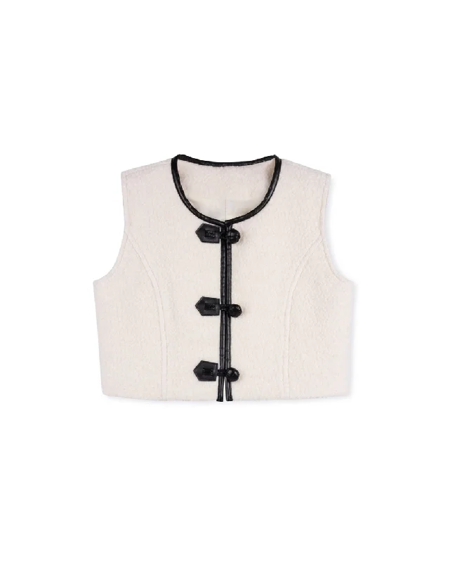 Pipe Detailed Vest