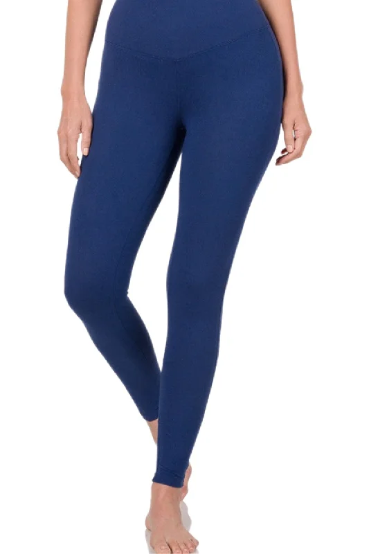 Premium Microfiber Wide Waistband Leggings 3239