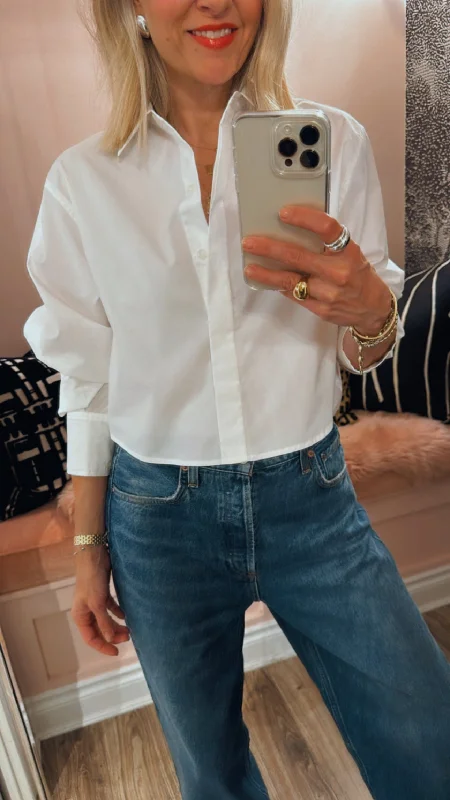 'Renata' Cropped Shirt