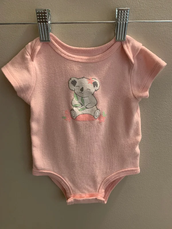 Rococo Pink Koala Onesie Sz 6 months