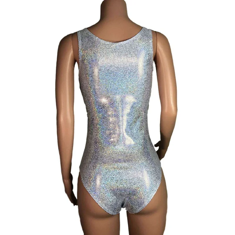 Bodysuit - Silver Holographic