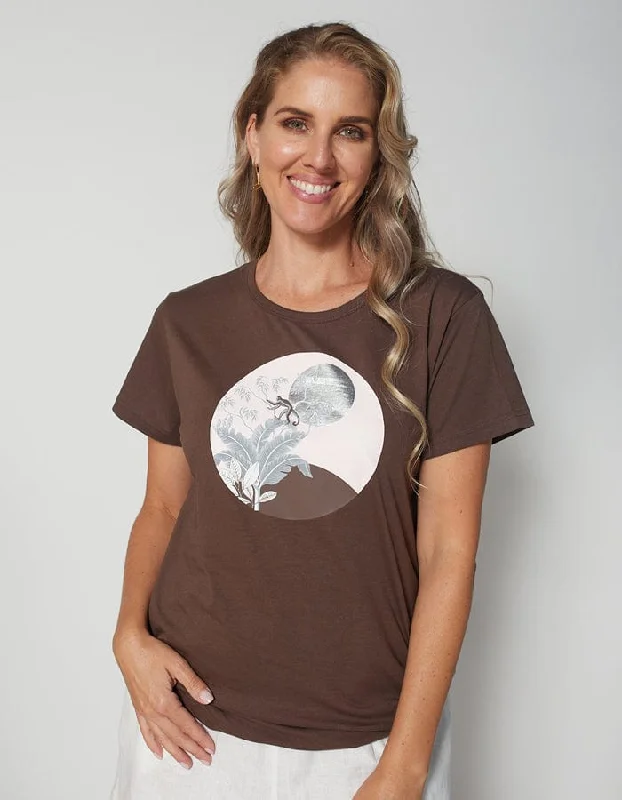 Stella + Gemma | Tee | Chocolate Tulleries Umber