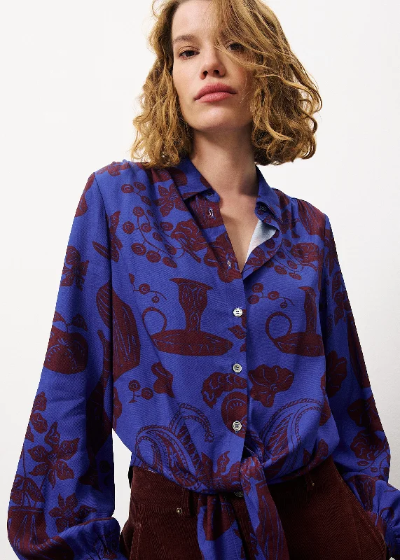 Swan Shirt in Blue