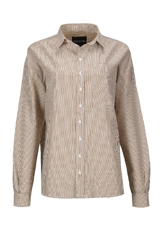 LIA UNISEX SHIRT COFFEE