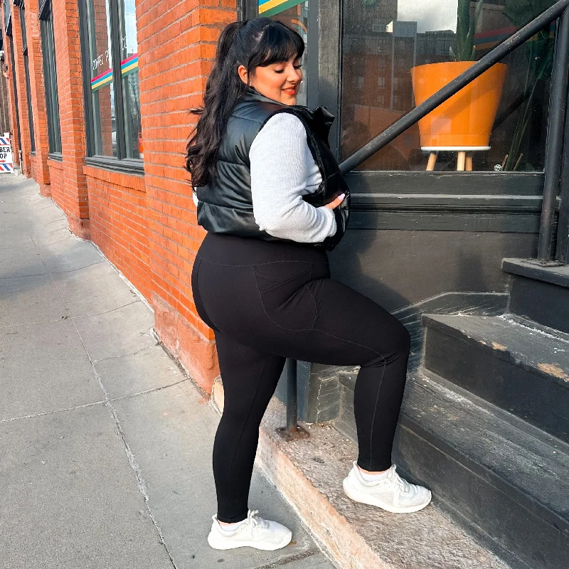 V2 Squat-sichere Leggings in voller Länge - Schwarz