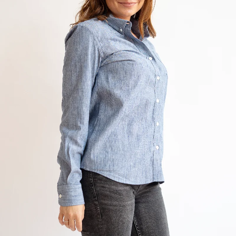 Women's Blue Stretch Service Chambray