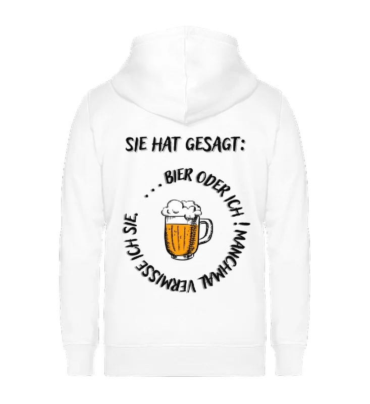 Zip-Hoodie ""Sie hat gesagt:..."" -Unisex-