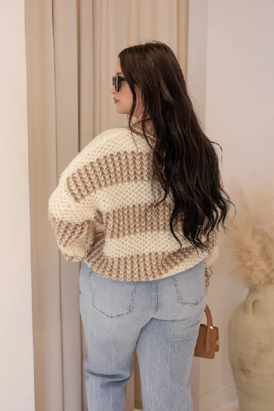 NEW RAY CHUNKY KNIT SWEATER (IVORY)