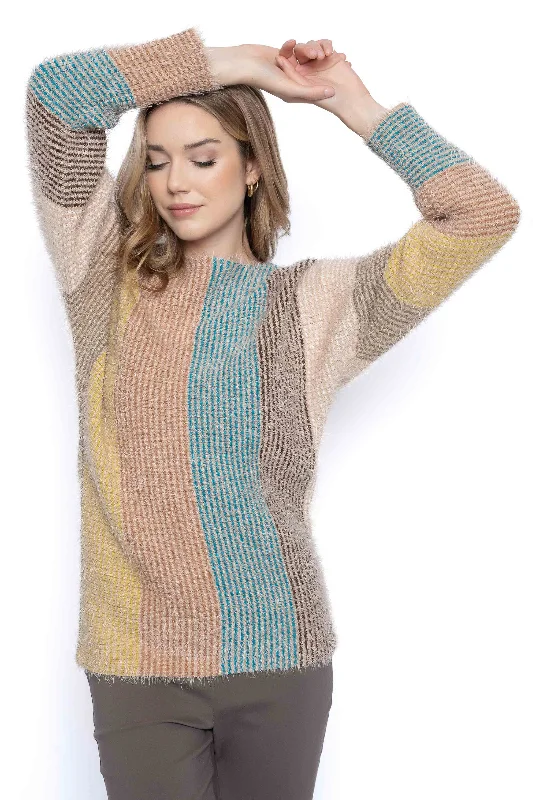 Multicolor Stripe Sweater Top