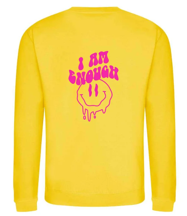 I Am Enough Neon Sweater